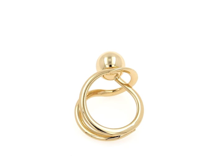 18K Gold Filled Ball Ring,Gold Dainty Ball Ring,Simple Ring,Gift for Her