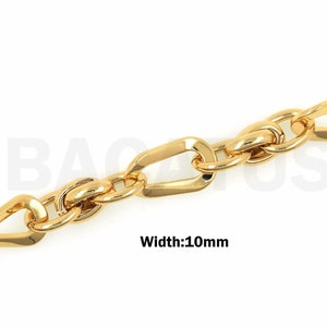 1 m 18K Gold Filled Quadrat Kette,Gold Büroklammer Kette,Große Papierklammer Kette,Große ovale Kette,DIY SchmuckZubehör