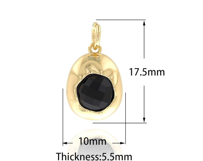 18K Gold Filling Suitable For Bracelets Necklaces Oval Pendant Round Necklaces DIY Jewelry Making Supplies