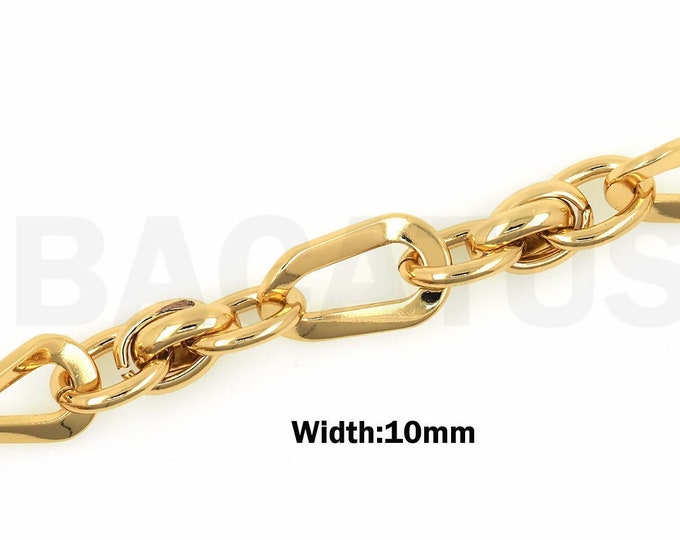 1 M 18K Gold Filled Square Chain,Gold Paper Clip Chain,Paper Clip Necklace,Large Paper Clip Chain,Large Oval Chain,DIY Jewelry Supplies