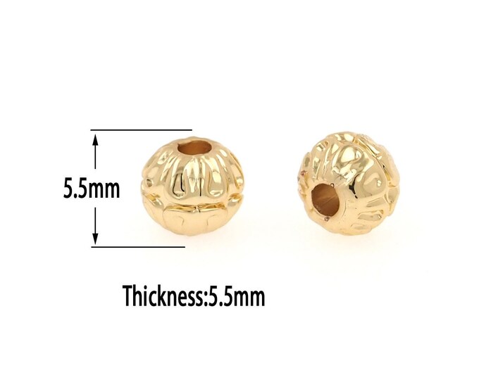 18K Gold Filled Ball Beads ,Ball Beads,Gold Ball Beads, DIY Gold Jewelry Making