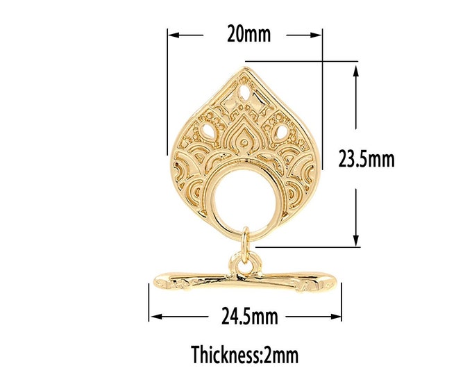 18K Gold FilledOT Clasp, Necklace Clasp, Bracelet Clasp, Jewelry Clasp, Bracelet Necklace for DIY Jewelry Making Supply