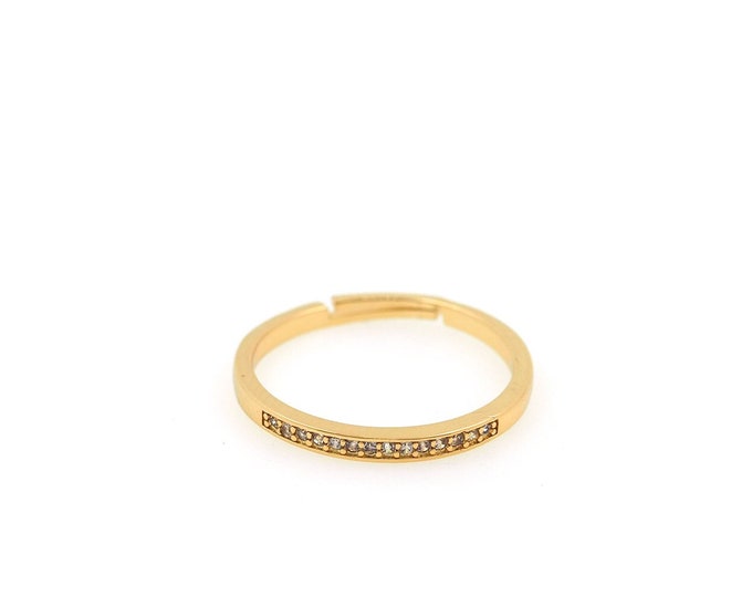 18K Gold Round Ring,Gold Round Ring,Simple Ring,Gift for Her