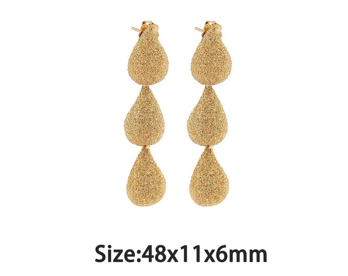 1 pair Gold Dainty Water Drop Stud Earring,18K Gold Filled Teardrop Stud Earrings,Simple Stud Earrings,Gift for Her