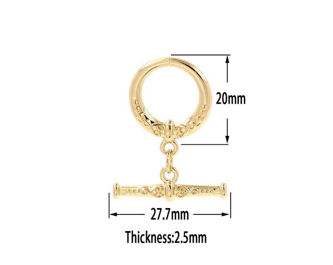 18K Gold FilledOT Clasp, Necklace Clasp, Bracelet Clasp, Jewelry Clasp, Bracelet Necklace for DIY Jewelry Making Supply