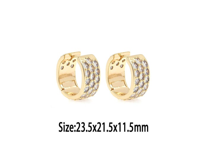 1pair 18K Gold Filled Fashion  Earring,Dainty  Earrings,Gold Minimalist  Earrings,Hoop Earrings,Gift For Her