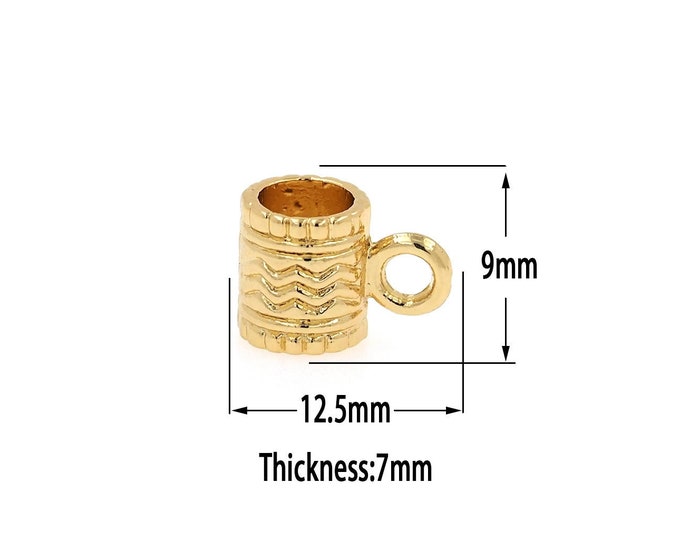 18K Gold Filled Cup Beads ,Cup Beads,Gold Cup Beads,DIY Gold Jewelry Making