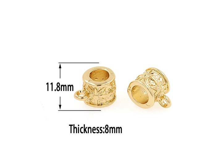 18K Gold Filled Cup Beads,Gold Cup Beads,DIY Bracelet Necklace Earrings Jewelry Making