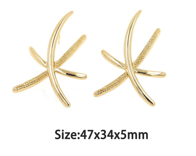 1 pair 18K Gold Filled Bar Stud Earrings,Gold Dainty Bar Stud Earring,Simple Stud Earrings,Gift for Her