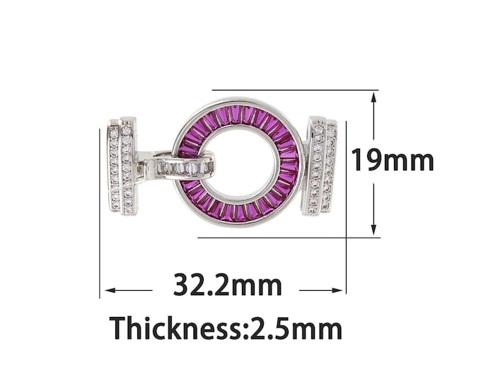 Silver Filling Connector Clasp,Silver Dainty Connector Clasp,Connector Clasp Bracelet Necklace for DIY Jewelry Making Supply