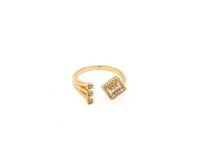 18K Gold Filled Fashion Rings Gold Open Ring, adjustable ring，Minimalist Ring,Dainty Ring,Gift for Her