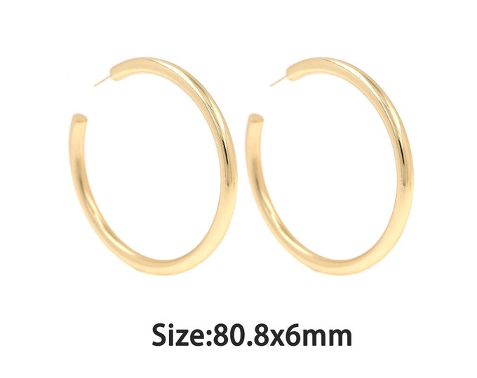 1 pair Gold Dainty Round Stud Earring,18K Gold Filled Round Stud Earrings,Simple Stud  Earrings,Gift for Her