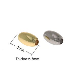 10 pcs Dainty Cylindrical Beads, 18K Gold Filled Cylindrical Spacer Beads, DIY Bracelet Necklace Accessories,
