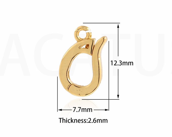 Spring Clasp, Oval Clasp,18K Gold Filled Carabiner,Jewelry Clasp Lobster Clasp,Necklace Clasp,Snap Clasp,DIY Jewelry Supplies,12.3x7.7x2.6mm