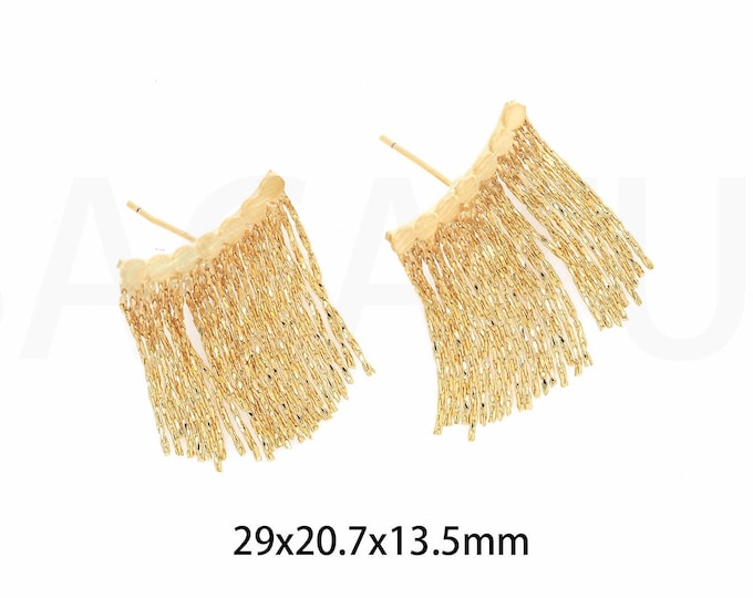 Fashion Earrings,Thin Tassel Earrings, Round Earrings,18K Gold Filled Drop Earrings,Statement Earrings, Gift For Her,29x20.7x13.5mm