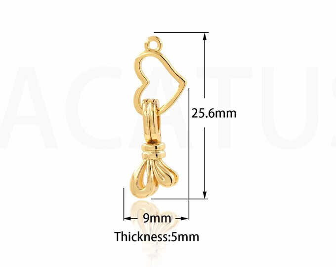MicroPaved CZ Bow Tie Pendant, Bow Pendant,Heart Pendant, Bow Necklace, Suitable For Jewelry Making Supplies 25.6x9x5mm
