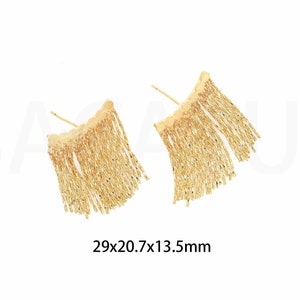 Mode oorbellen, dunne kwast oorbellen, ronde oorbellen, 18K Gold Filled Drop Oorbellen, statement oorbellen, cadeau voor haar, 29x20.7x13.5mm