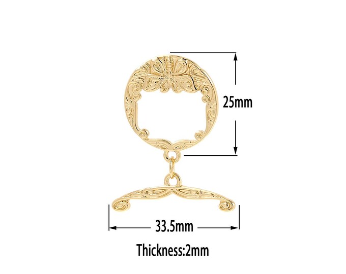 18K Gold FilledOT Clasp, Necklace Clasp, Bracelet Clasp, Jewelry Clasp, Bracelet Necklace for DIY Jewelry Making Supply