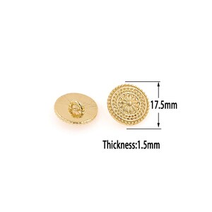 18K Gold Filled Flower Beads,Gold Flat Beads, DIY Bracelet Necklace Earrings Jewelry Making