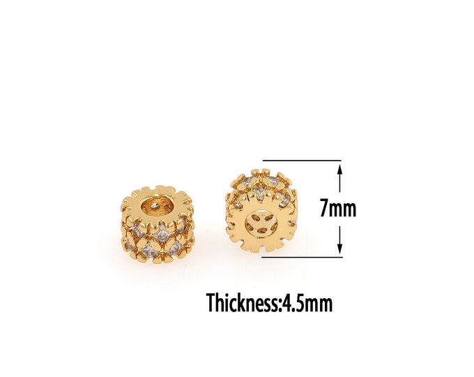18K Gold Filled Tube Beads Tube Beads,Gold Tube Beads,Spacer Beads, DIY Gold Jewelry Making