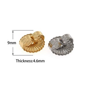 10 Pair 18K Gold Filled Earring Backs, Earring Plugs,Butterfly Earrings,Clutch Earring Backs, DIY jewelry Earring Accessories