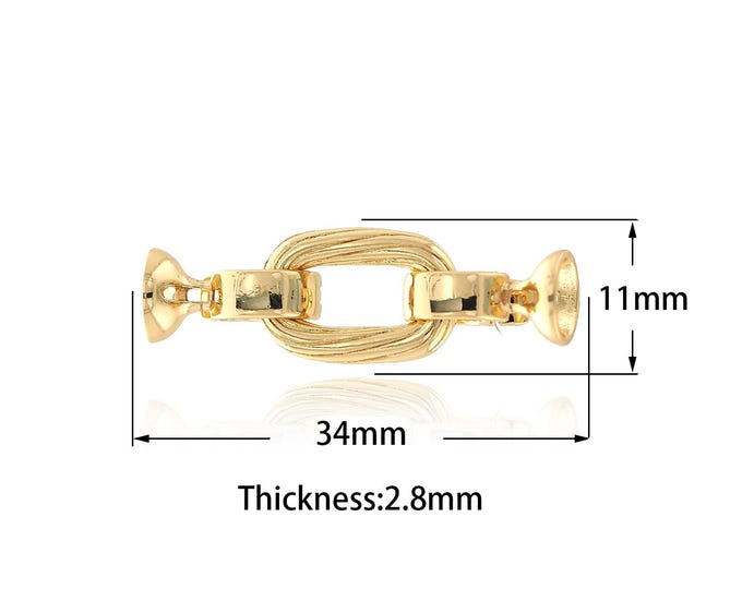Twist Connector,Bar Twist Charm, 18K Gold Filled Bar Connector,Square Connector DIY Jewelry Supplies,