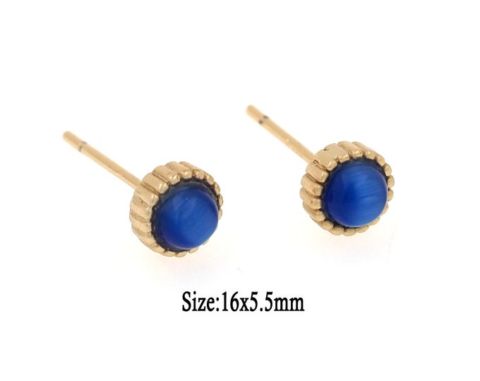 1pair 18K Gold Filled Minimalist Earrings,Gold Studs Earrings,Dainty Studs Earrings,Simple Studs Earrings