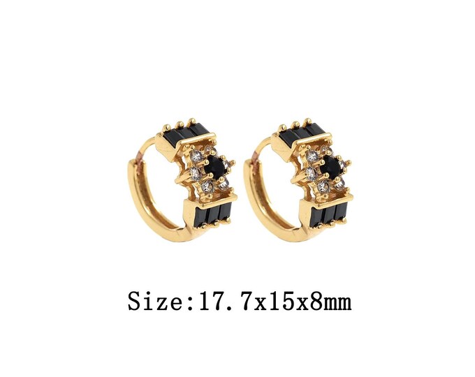 1pair 18K Gold Filling Round Earrings,Gold Round Earring,Simple Earrings,Gift for Her