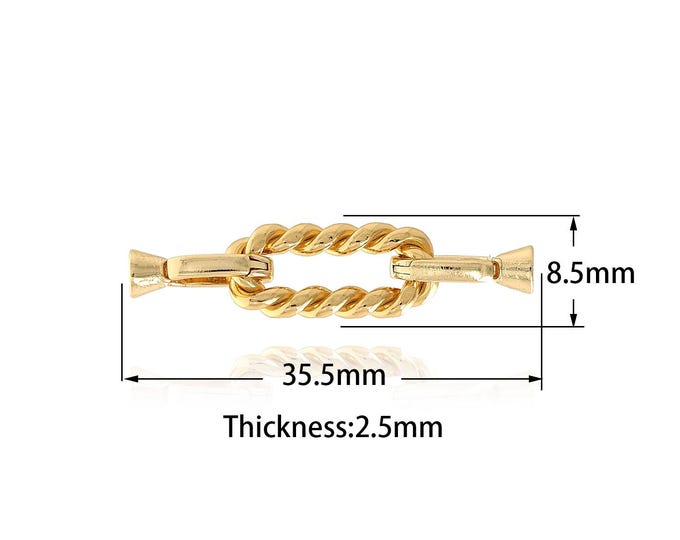 Twist Connector,Bar Twist Charm, 18K Gold Filled Bar Connector,Square Connector DIY Jewelry Supplies,