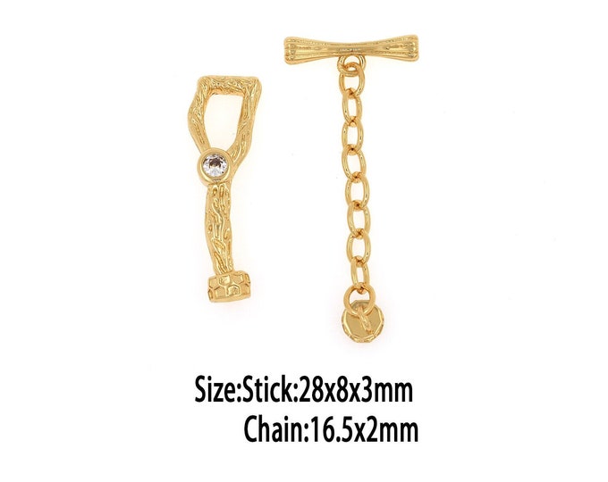 18K Gold FilledOT Clasp, Necklace Clasp, Bracelet Clasp, Jewelry Clasp, Bracelet Necklace for DIY Jewelry Making Supply