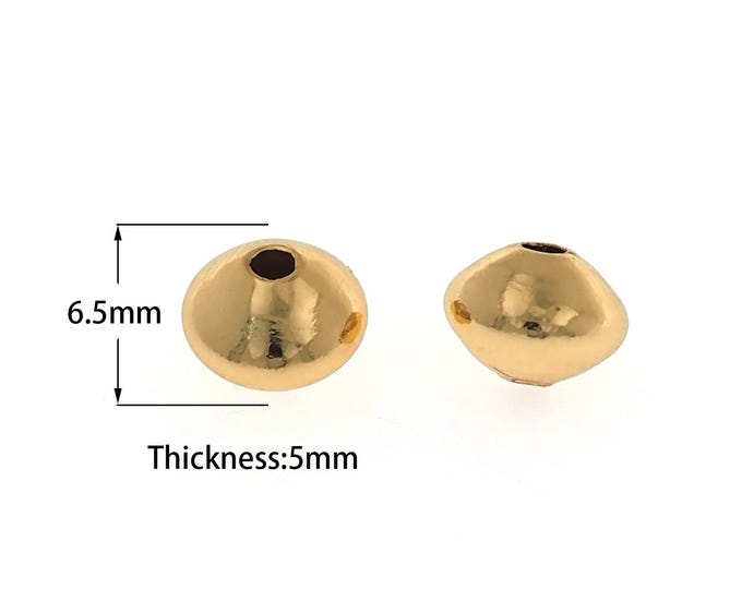 10 pcs 18K Gold Filled Triangle Beads,Gold Triangle Beads, DIY Bracelet Necklace Earrings Jewelry Making