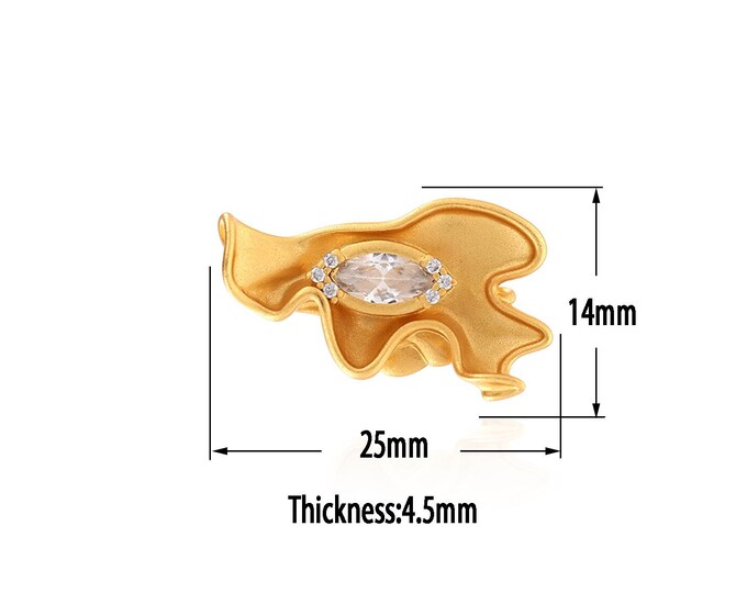 18K Gold Filled Flower Pendant,Gold  Dainty Flower Charms, Dainty Flower Charm Bracelet Necklace for DIY Jewelry Making Supply