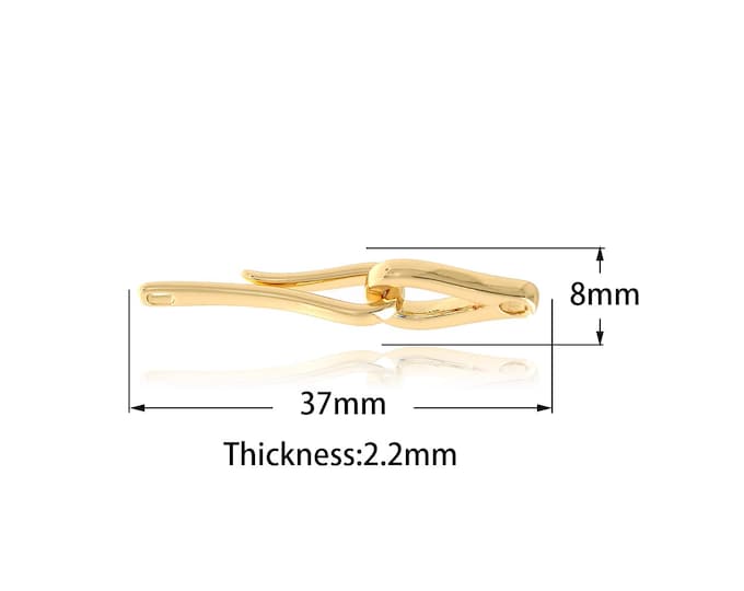 Line Connector,Bar Oval Charm, 18K Gold Filled Bar Connector,Clasp Connector DIY Jewelry Supplies,