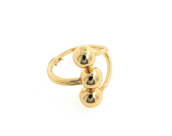 Gold Dainty Ball Ring,18K Gold Filled Ball Ring,Simple Ring,Gift for Her