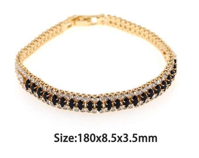Gold Dainty CZ Diamond Bracelet,18k Gold Filled Tennis Bracelet,Simple Bracelet,Gift for Her