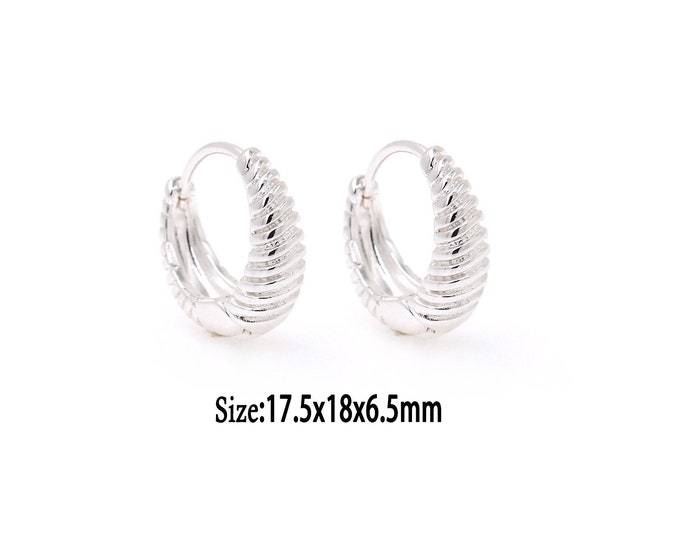1 Pair, Silver Filled Hoop Earrings, Silver Hoop Earrings, Silver Earrings, Dainty Earrings, Gift for Her