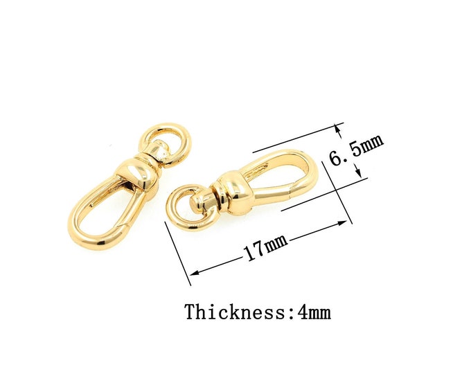 18K Gold Filledl Obster Clasp,Gold  Dainty Obster Clasp,Obster Clasp Bracelet Necklace for DIY Jewelry Making Supply