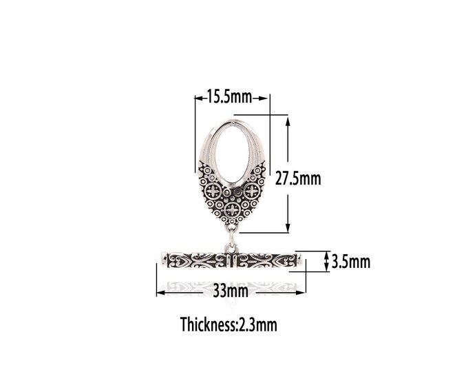 Silver Filling FilledOT Clasp, Necklace Clasp, Bracelet Clasp, Jewelry Clasp, Bracelet Necklace for DIY Jewelry Making Supply
