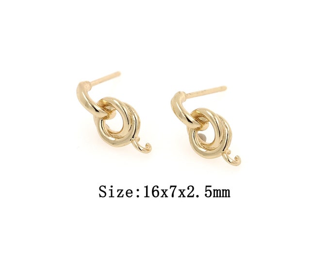 18K Gold Filled Earrings Findings, Earrings Accessories,Minimalist Earrings,Hypoallergenic