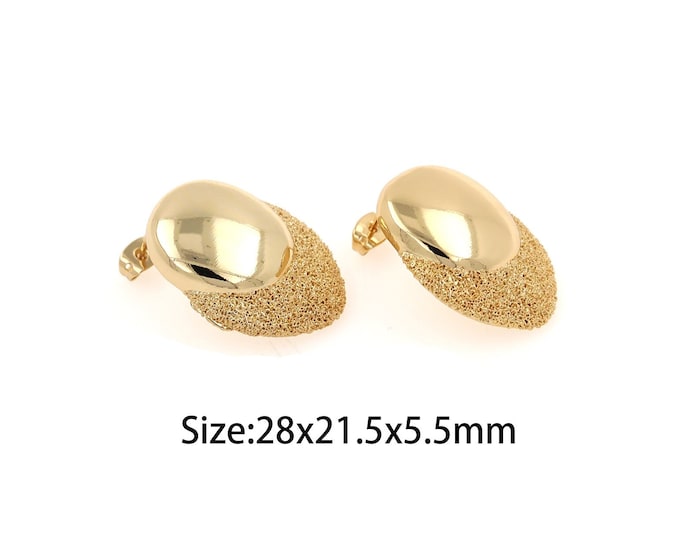 Drop Earrings,Pierced Earrings,18K Gold Filled Dainty Earrings,Dainty Drop Earrings,Round Earrings,DIY Jewelry Supplies,28x21.5x5.5mm