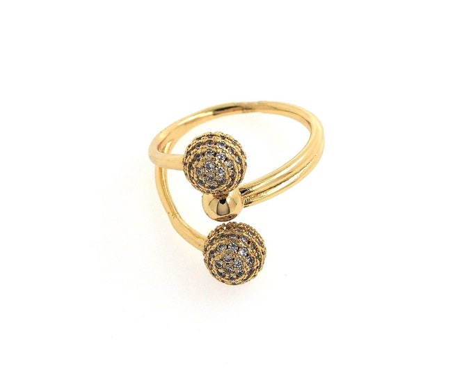 Gold Dainty Ball Ring,18K Gold Filled Ball Ring,Simple Ring,Gift for Her