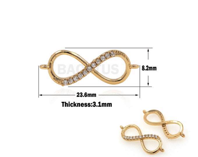 1PCS Bow Tie, Unlimited Connectors, Unlimited Charm, Suitable For Bracelets, Necklaces, Jewelry, Pendants, Jewelry Products 8.2x23.6x3.1mm