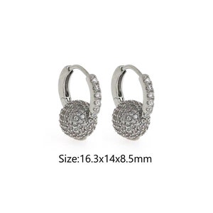 Dainty Ball Jewelry, Round Earrings, Modern Earrings,Silver Filled Ball Earrings, Pierced Earrings, Gift For Her,