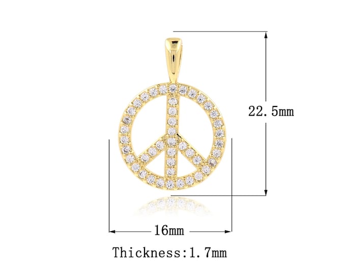 Alchemy Pendant, Symbol Necklace, 18K Gold Filled Round Charm, Symbol Charm, Connector Necklace, DIY Jewelry Supplies, 22.5x16x1.7mm