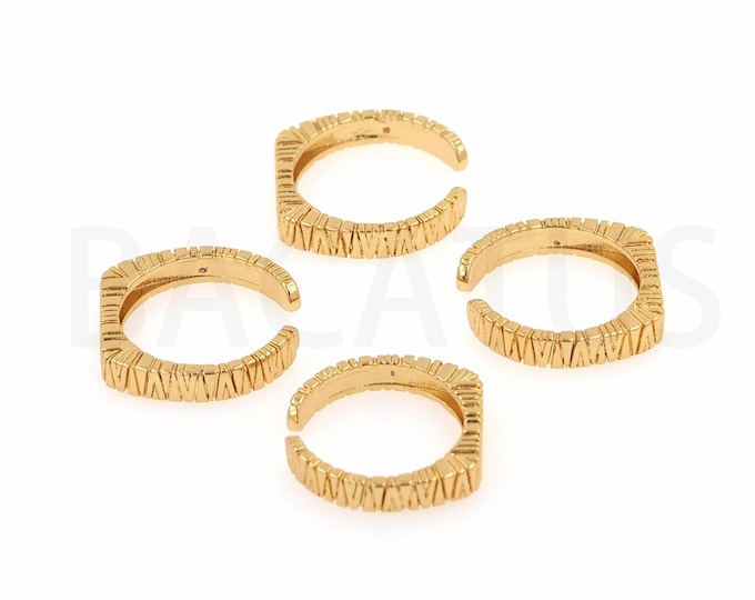 1PCS  18K Gold Filled Adjustable Opening Ring Ladies Fashion Jewelry Stackable Ring Micro-Inlaid Zircon Ring Ring