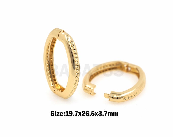 Oval Spring Gate Ring , Oval Gate Ring , Gold Spring Gate Ring,Gold Filled Clasp for Charm Holder Connector 20x26.5x4mm