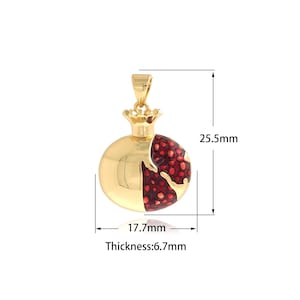 Vase Pendant, Enamel Charm, 18K Gold Filled Vase Charm, Jug Pendant, Jug Charm, DIY Jewelry Supplies, 25.5x17.7x6.7mm