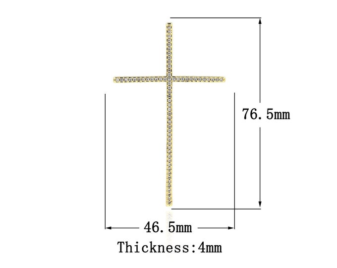 18K Gold Filled Cross Pendant,Gold Dainty Religion Charms,CZ Christian Charm Bracelet Necklace for DIY Jewelry Making Supply