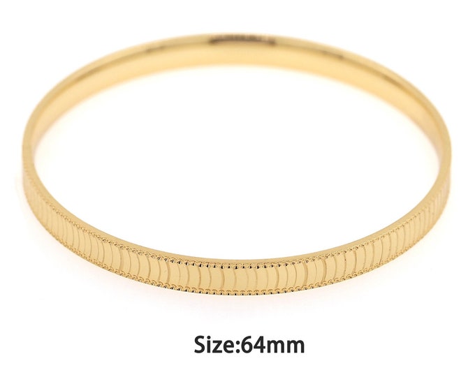 Gold Dainty Bangle,18k Gold Filled Personalized Bangle,Simple Bangle,Gift for Her