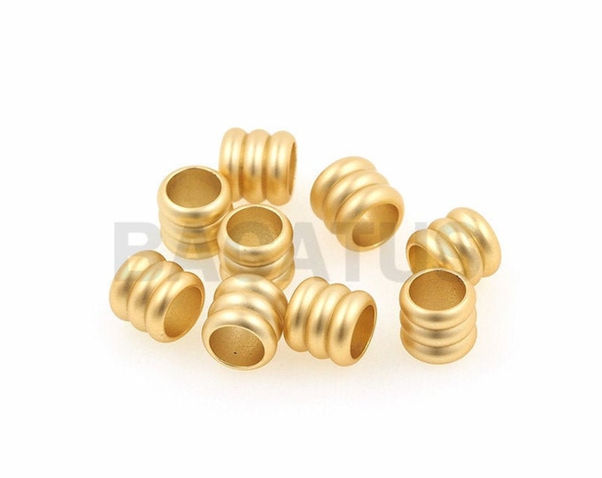 Barrel spacer beads, oval barrel beads, tube spacer beads, DIY beading supplies 1PCS
